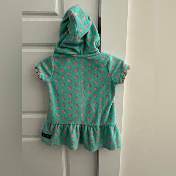 Matilda Jane Size 6-12 months Aqua polka dot swim coverup - Picture 4 of 5